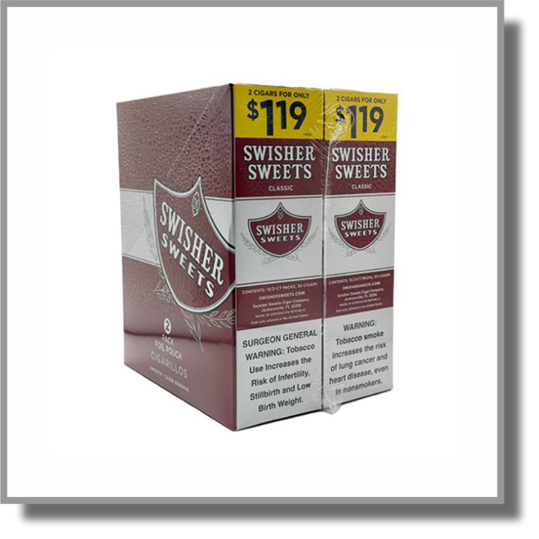 SWISHER SWEETS 2/1.19 30ct Display CB Wholesale