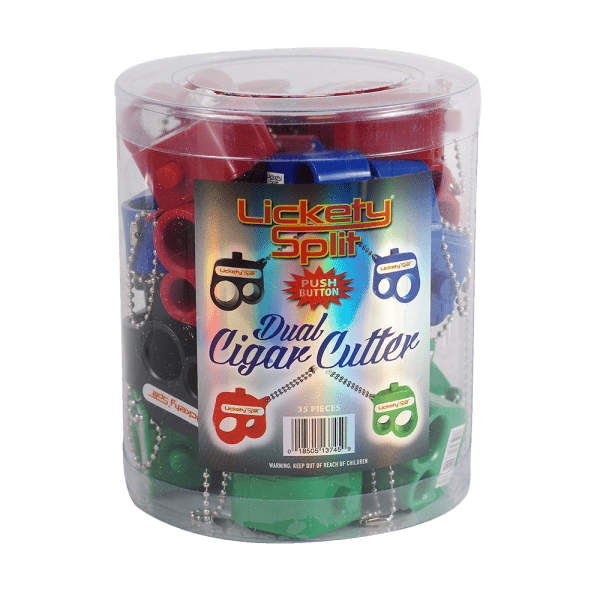 Lickety Split Dual Cigar Cutter 35Ct CB Wholesale