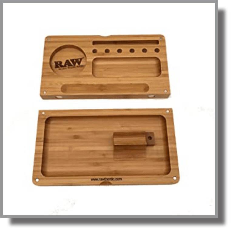 Raw Bamboo Rolling Tray CB Wholesale