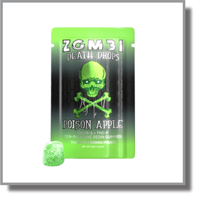 Zombi Death Drops Gummies D6 + THCP 1500mg - Great CBD Shop