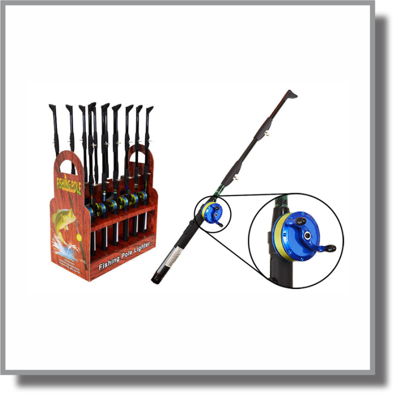 Fishing Pole Lighter Display 12ct Display – CB Wholesale